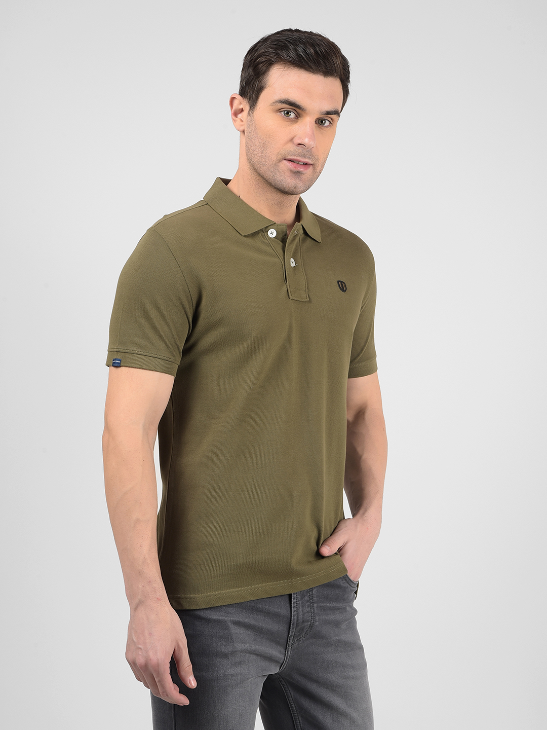 Numero Uno Men Solid Green T-Shirt